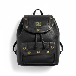 MCM Black Leather Backpack - Made in Germany